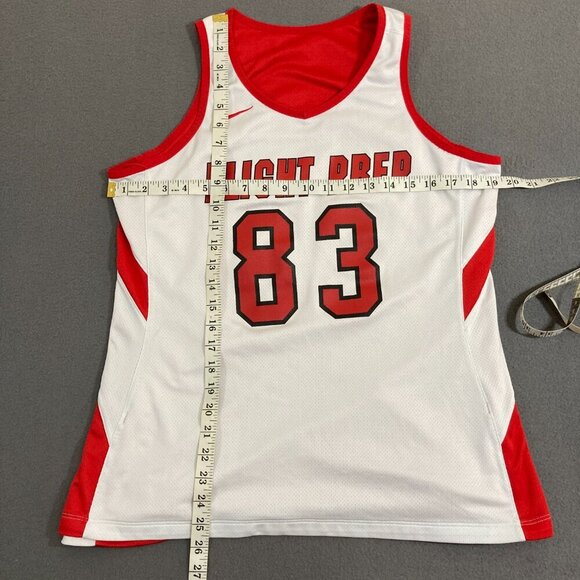 Nike Team Flight Prep Women’s Large Red Reversible Jersey and Shorts Basketball - Picture 13 of 16